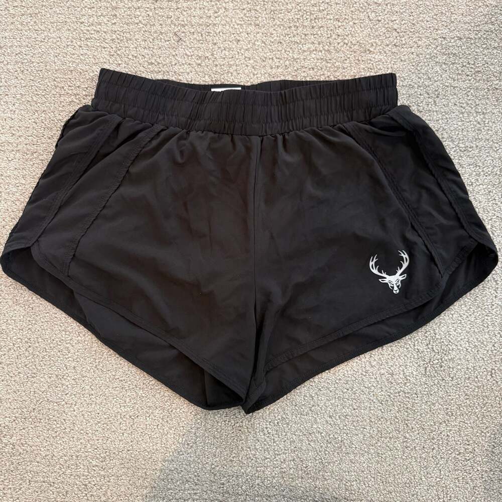 Bucked Up Women's Athletic Lounge Shorts with Deer Logo